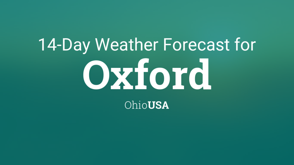 oxford ohio weather